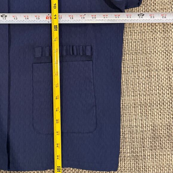 WNDERKAMMER NWOT June Cotton Textured Zip Front Blue Jacket South Korean Fashion - Picture 10 of 10